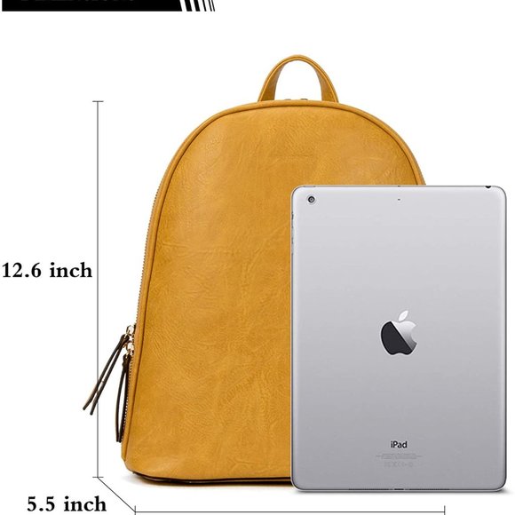 Women Backpack Purse Leather Ladies Travel School main image 4